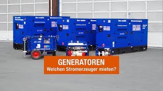 Stromerzeuger von 3 kVA bis 100 kVA mieten  BEYERMietservice [upl. by Grimonia]