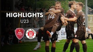 Sehenswerter Freistoßtreffer eröffnet Torreigen Die Highlights von Weiche Flensburg 08  FCSP U23 [upl. by Grady342]