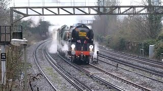 35028 Clan Line at Bromley [upl. by Nylsirhc775]