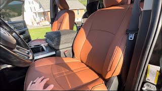 2009 Dodge Ram Classic 1500 kustominterior Custom Leather Seat Covers Installation ft3guysgarage [upl. by Harte]