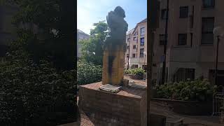 The statue of Rene Cassin  prix Nobel de la paix located in Forbach France [upl. by Nyladam710]