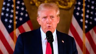 Trump CALLS OUT Kamala Harris During EXPLOSIVE Speech at MaraLago [upl. by Adnil]