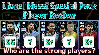 Lionel Messi Special Pack Player Review│ eFootball Mobile 2024 [upl. by Ludly885]