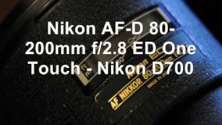 Nikon Nikkor AF AFD AFS 80200mm f28D ED focus speed [upl. by Alemap]