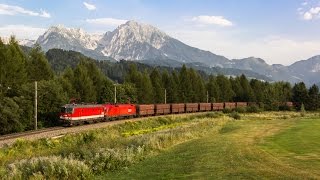 Bahnverkehr auf der Pyhrnbahn am 070813  In Micheldorf ist die Hölle los [upl. by Attennaej]