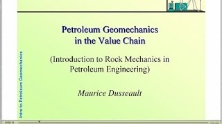 Petroleum Geomechanical 101 [upl. by Adnorhs]