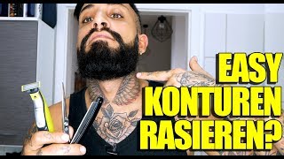 EASY BART KONTUREN RASIEREN  TUTORIAL  BARTMANN [upl. by Juxon]