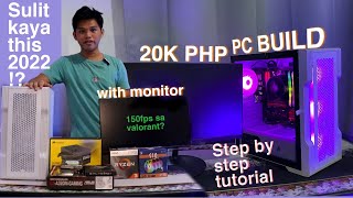 20K BUDGET RYZEN PC BUILD WITH MONITOR KAYA BA THIS 2022 Step by Step Tutorial [upl. by Eliath746]