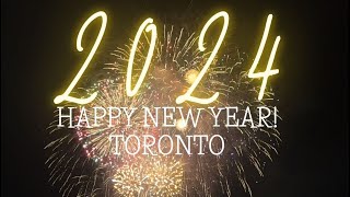 2024 Toronto New Years FIREWORKS Canada  January 1 2024 [upl. by Bicknell287]