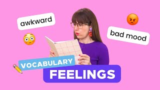 ✏️ Vocabulario FEELINGS  Sentimientos y emociones en inglés [upl. by Torto]