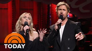 Ryan Gosling Emily Blunt put spin on ‘All Too Well’ for ‘SNL’ [upl. by Ecertal]