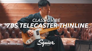 이태훈Taehoon Lee  까데호Cadejo  Squier Classic Vibe 70s Telecaster® Thinline  Guitarnet  기타네트 [upl. by Hayidan]