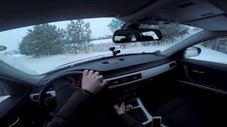 BMW 318D Touring E91 Winder Drive Gopro onboard [upl. by Ardnat]