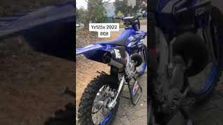 Stock exhaust Yamaha Yz125 motocross motorcycle shorts rider viralvideo yamaha yz125 [upl. by Aeresed]