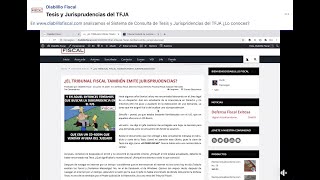 Tesis y Jurisprudencias del TFJA [upl. by Suzan]