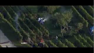 Petter Solberg Crashes into a power line causing it to fall [upl. by Grounds]