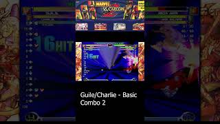 MVC2 Marvel vs Capcom 2 GuileCharlie Basic Combo 2 [upl. by Francois]