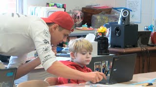 RoseHulman students visit local schools to teach programming [upl. by Aluor729]