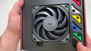 UNBOXING Noctua NFA12x25 PWM chromaxBlackswap Premium Quiet Fan 4Pin 120mm Black [upl. by Haseefan]