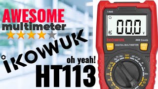 IKOVWUK HT113 CHEAPO Multimeter Review amp Teardown [upl. by Aymik]