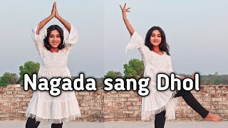 Easy Dance Step For Nagada sang Dhol Baje  Bollywood Dance  Dance with Sanju  Navratri special [upl. by Htidirem]