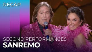 Sanremo 2024 Italy  Second Performances  RECAP [upl. by Zeni]