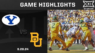 BYU vs Baylor Highlights  2024 Big 12 Football [upl. by Novert66]