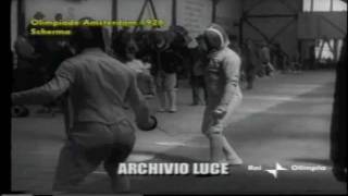 Scherma Spada Gaudins Epee at the Olympics 1928 [upl. by Enait]