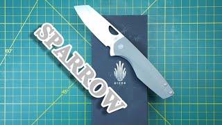 KIZER SPARROW TITANIUM S35VN WINS in a vs kansept model 6  knifereview knifecomparison [upl. by Deloria]