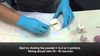 How to use Diamond Carve  Glass Polyphosphonate Restorative Material [upl. by Oona]