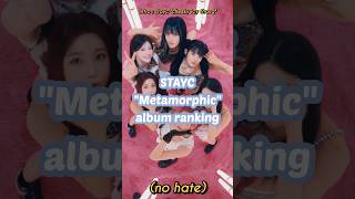 Stayc Metamorphic album ranking no hate kpop shorts stayc cheekyicythang fyp [upl. by Tiernan]