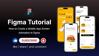 Figma Animation How to Create a Mobile App Screen Animation in figma [upl. by Letnuhs197]