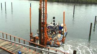 Pile Barge Installation [upl. by Augustin]