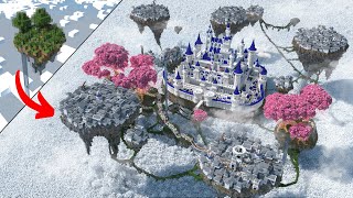 100 Hours Minecraft Timelapse Sky Kingdom 4K60fps [upl. by Candyce199]