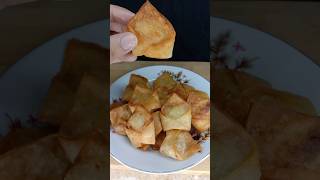 Iftar snacks crispy Chicken wontons😋 ASMR shortsvideo [upl. by Perrin]