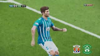 Kilmarnock v Hibernian Highlights  Scottish Premiership 2324   PES 21 [upl. by Nylyoj487]