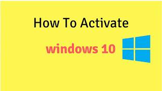 Windows 10 Pro Activation Free 2018 Without All Versions Product Key [upl. by Nilatak]