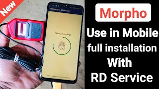 How to use morpho in Mobile  morpho rd service driver installation  MorphoMobile [upl. by Charlet]