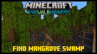 How to Find MANGROVE SWAMPS in Minecraft  119 Wild Update Snapshot [upl. by Settle]