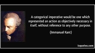 A short introduction to Kants Categorical Imperative [upl. by Anitsirk]