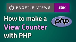 Making a View Counter for GitHub Repos  Easy PHP Tutorial [upl. by Atimad]