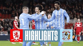 Middlesbrough v Coventry City highlights [upl. by Talich199]