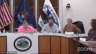 City of Ishpeming Regular Council Meeting  November 8 2023 at 600 PM [upl. by Ewall273]