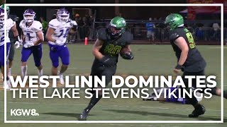 West Linn dominates Washingtons topranked team  Friday Night Football [upl. by Hamlet677]