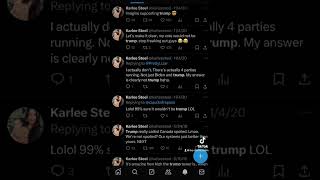 Karlee steel is a trumpy🤡 [upl. by Redle]