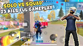 25 KILs 👽 SOLO VS SQUAD  BERSIHBERSIH MUSUH PAKEK MP5  SCAR AUTO BOOYAH 🔥 [upl. by Adnorrahs]