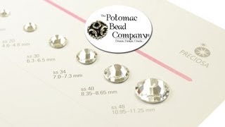 About Preciosa Crystal Rhinestones Sizes and SS Stone Size Conversion Chart [upl. by Kriss]