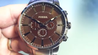 Fossil Brown IP Chronograph Watch FS4357 [upl. by Rennold]