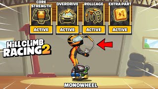 Hill Climb Racing 2  New Mastery MONOWHEEL Unlocked and Fully Upgraded GamePlay [upl. by Benia]