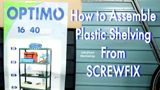 How to assemble Screwfix Solid Plastic Shelving [upl. by Ok]